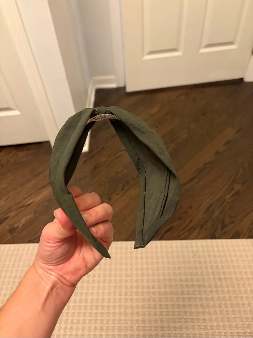 Olive Green Knotted Fabric Headband - Women Accessories